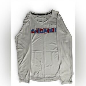 Nike White Chicago Marathon Long Sleeve Shirt